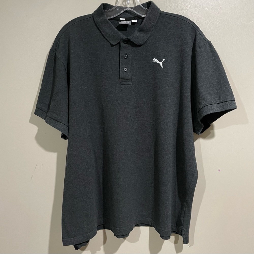 PUMA Dark Gray Polo Shirt, Size XXL